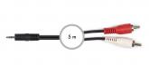 Cable audio jack 3'5 mm a 2 RCA, 5 m AA-727-5
