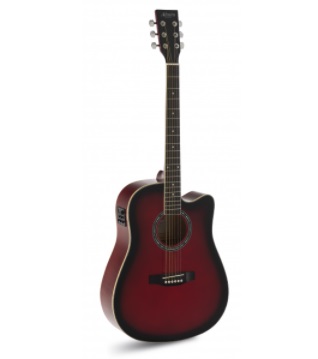 GUITARRA AC�STICA ADMIRA TENNESSEE ROJA BRILLO ADMATNSCERDB