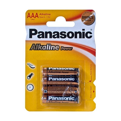 Pila alkalina PANASONIC bronze LR03 AAA (blister 4 unidades)