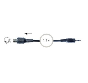 CABLE JACK 3,5 A DIN 5PIN 1,8M FONESTAR AA725E