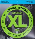 Cuerdas para bajo elctrico DDDARIO EXL165 45-105