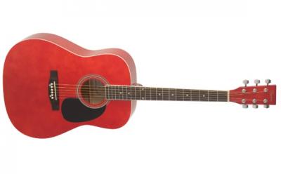 GUITARRA AC�STICA DAYTONA A411 ROJO BRILLO A411RD