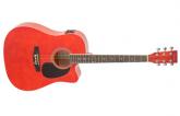 GUITARRA AC�STICA DAYTONA A411CE ELECTRIFICADA ROJA A411CERD