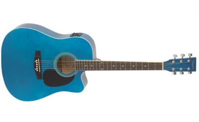 GUITARRA AC�STICA DAYTONA A411CE ELECTRIFICADA AZUL A411CEBL