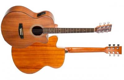 GUITARRA AC�STICA DAYTONA ELECTRIFICADA A401CE MINI JUMBO KOA A401CEKOA