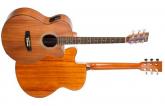 GUITARRA AC�STICA DAYTONA ELECTRIFICADA A401CE MINI JUMBO KOA A401CEKOA