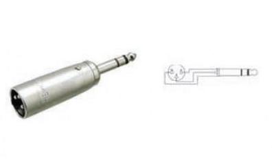 ADAPTADOR XLR MACHO - JACK ESTEREO A044